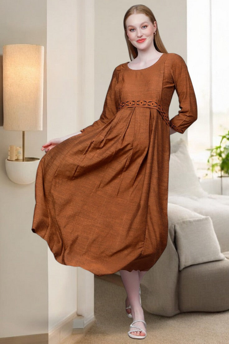 CLASSIC NURSING FLARED KURTA FOR PREGNANCY