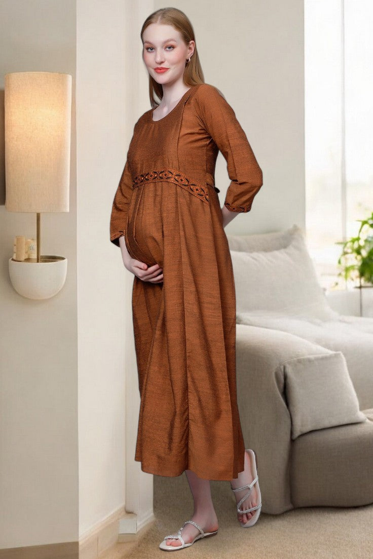 CLASSIC NURSING FLARED KURTA FOR PREGNANCY