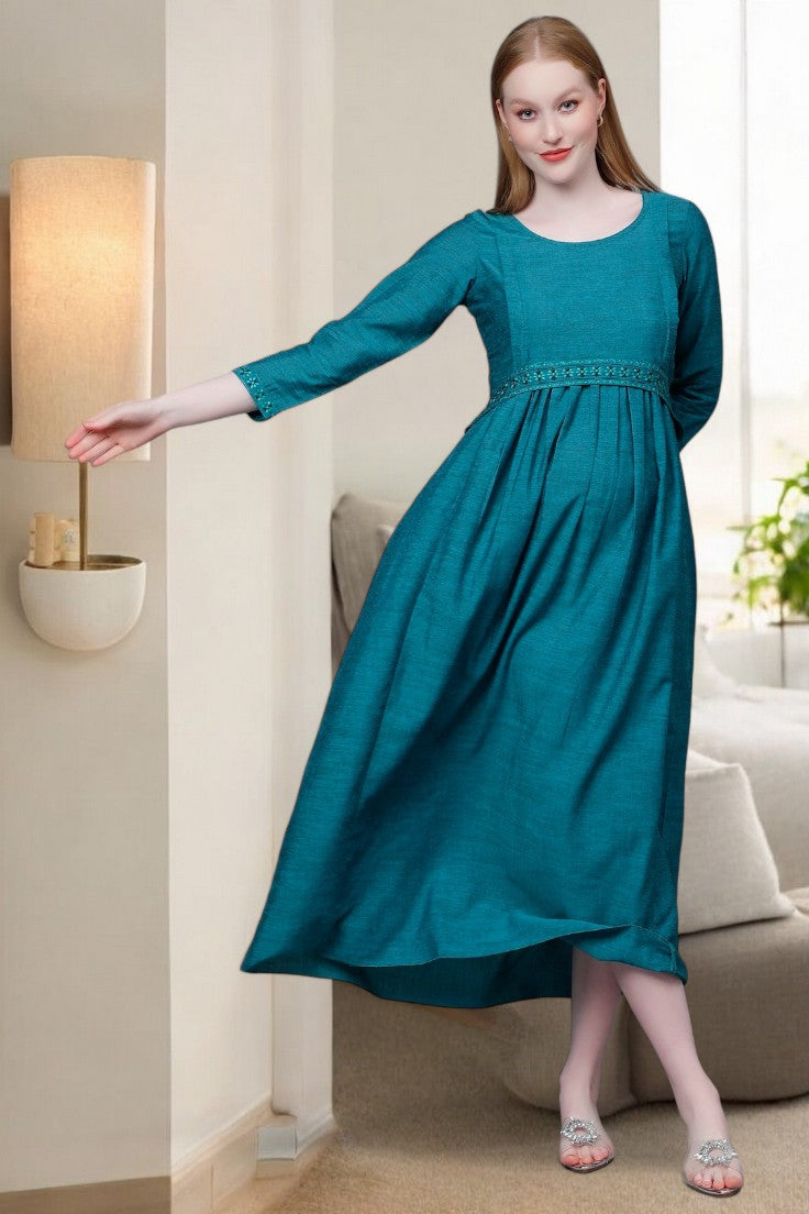 MODERN MATERNITY KURTA FOR NURSING MOMS