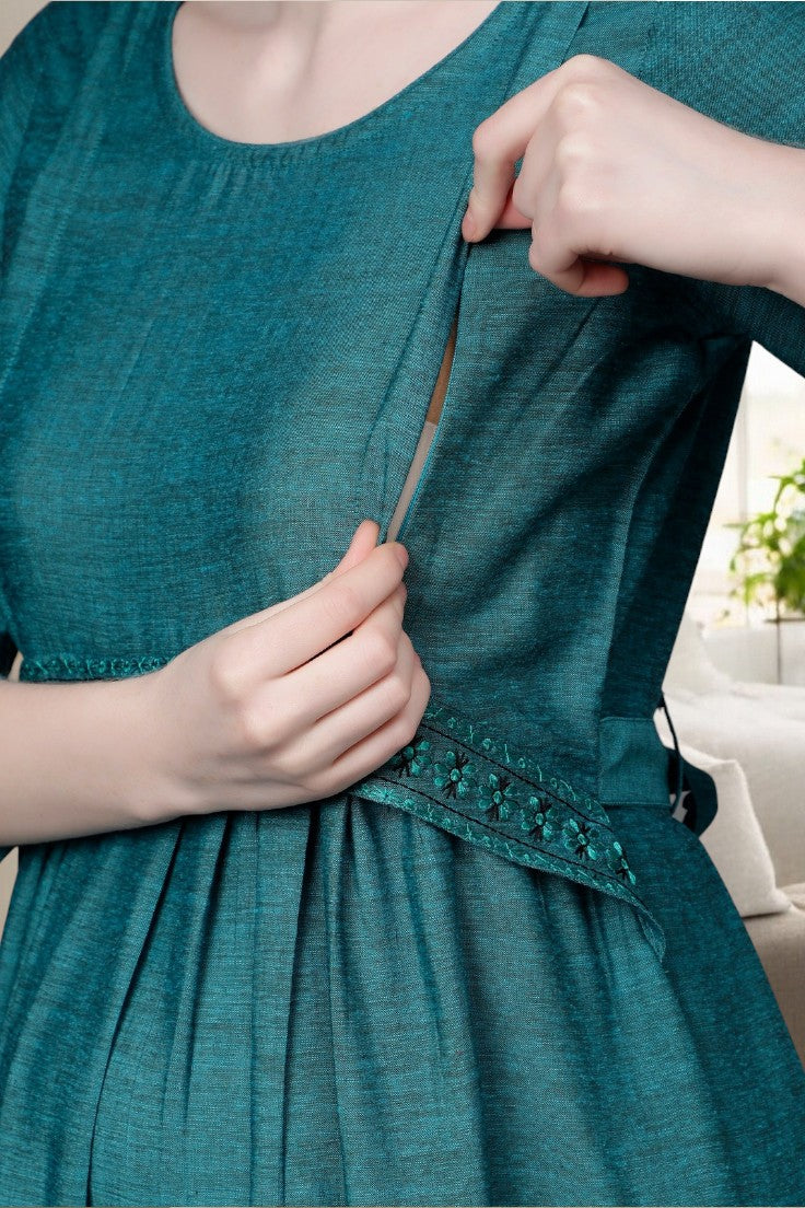 MODERN MATERNITY KURTA FOR NURSING MOMS