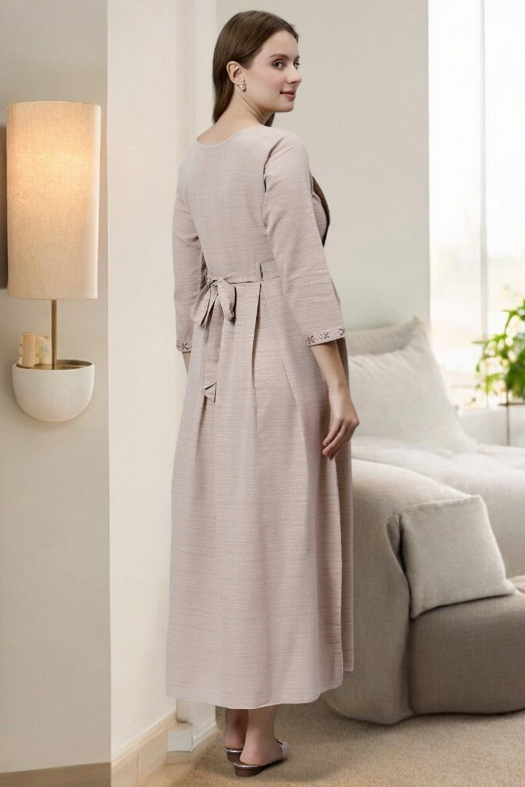 MODERN FLARED KURTA FOR NURSING MOMS