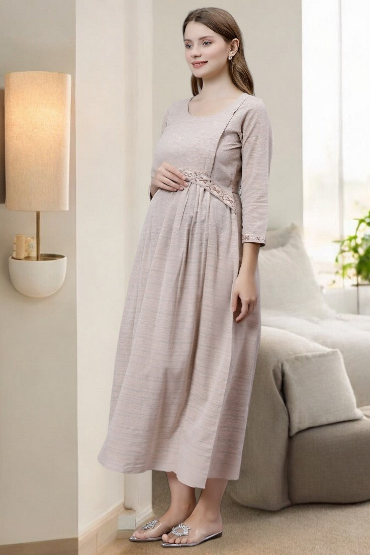 MODERN FLARED KURTA FOR NURSING MOMS