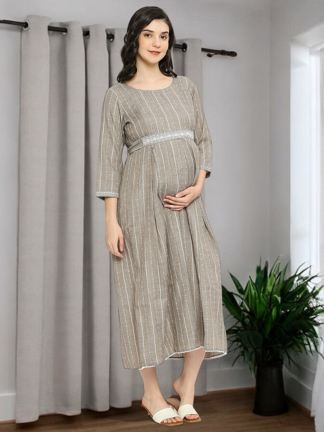 RADIANT NURSING FLARED KURTA FOR MOMS