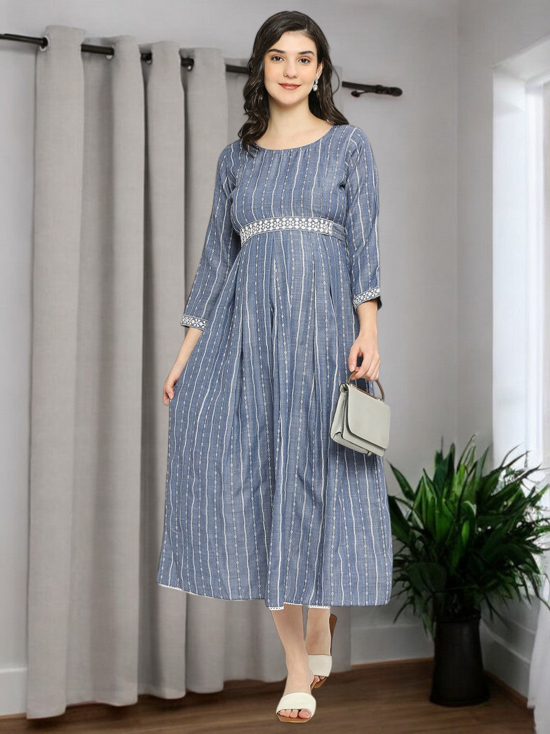 RADIANT PREGNANCY FLARED KURTA FOR WOMEN