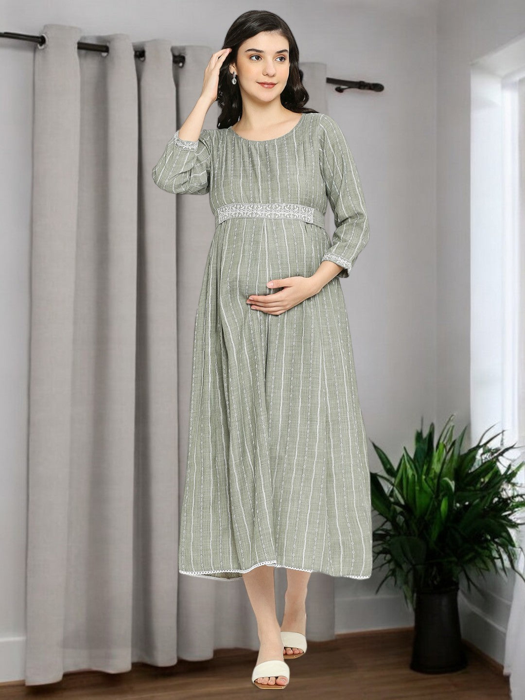 RADIANT PREGNANCY FLARED KURTA FOR MOTHER