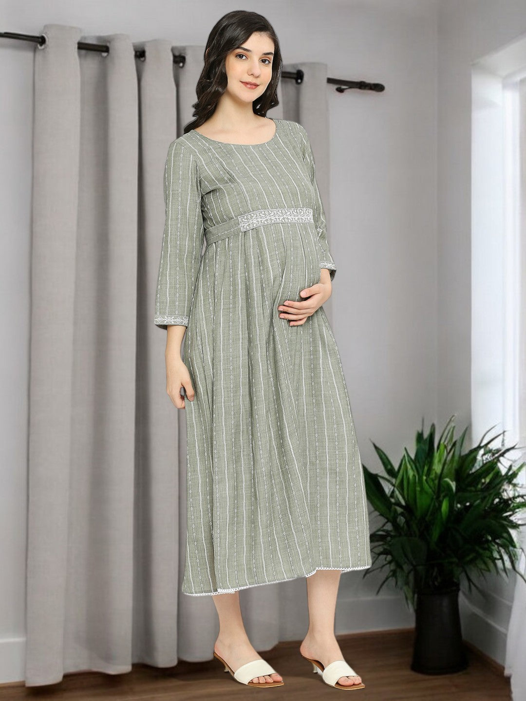 RADIANT PREGNANCY FLARED KURTA FOR MOTHER