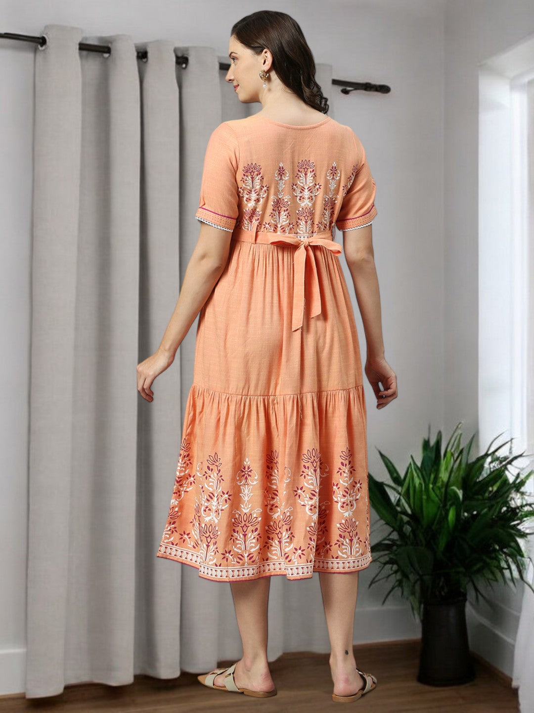 FASHIONABLE NURSING FLARED KURTA FOR WOMEN