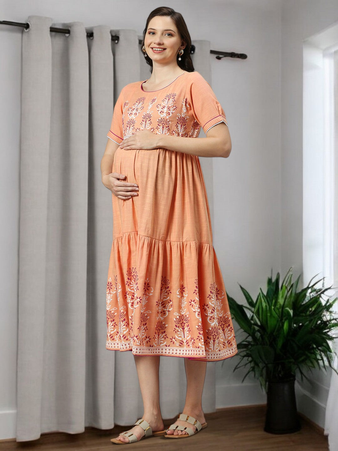 FASHIONABLE NURSING FLARED KURTA FOR WOMEN