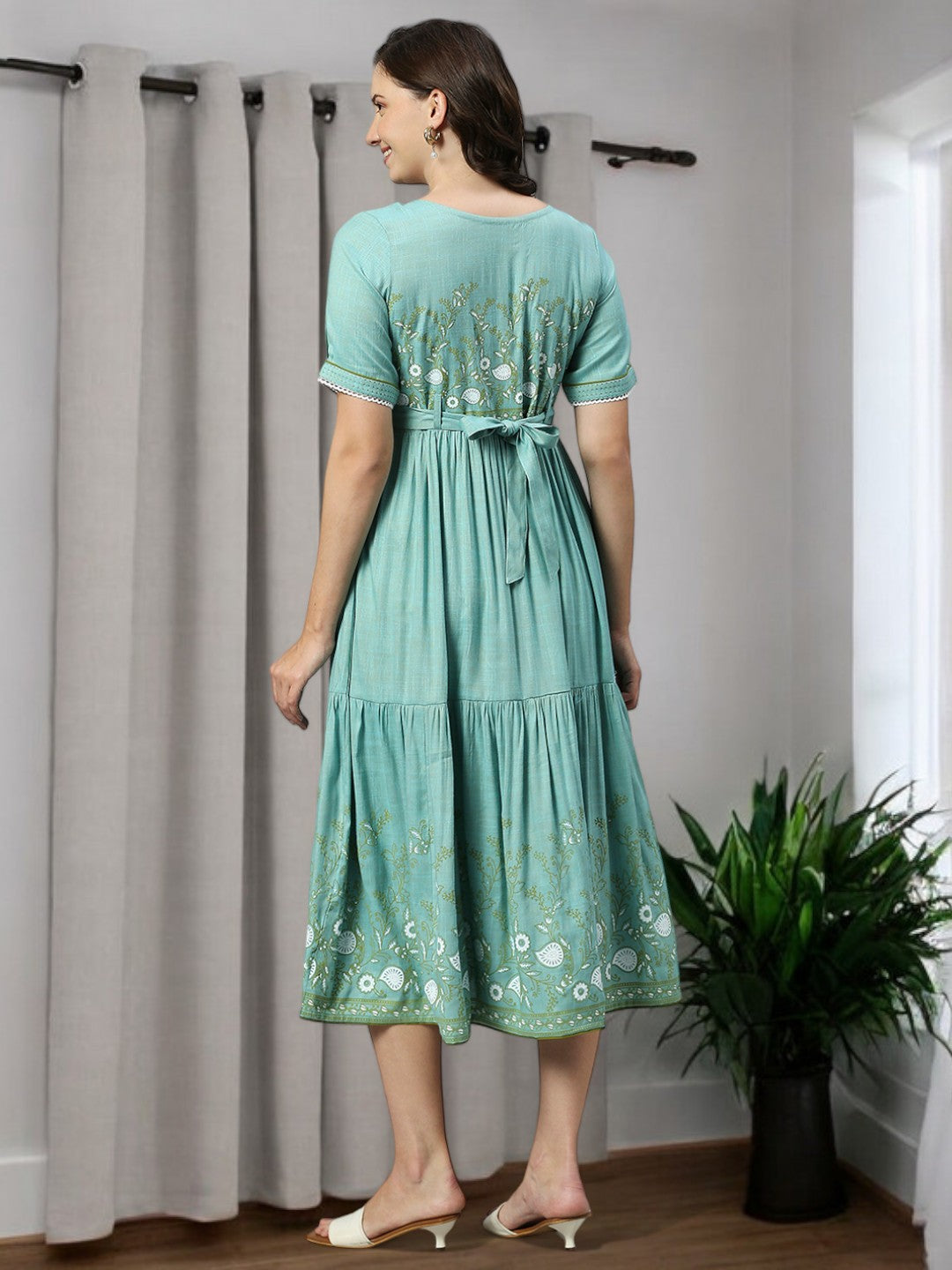 FASHIONABLE PREGNANCY FLARED KURTA FOR WOMEN