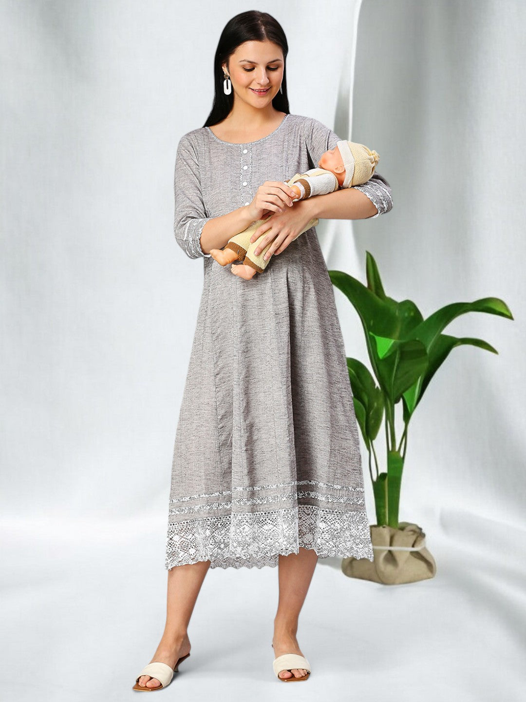 FASHIONABLE NURSING ANARKALI KURTA FOR WOMEN