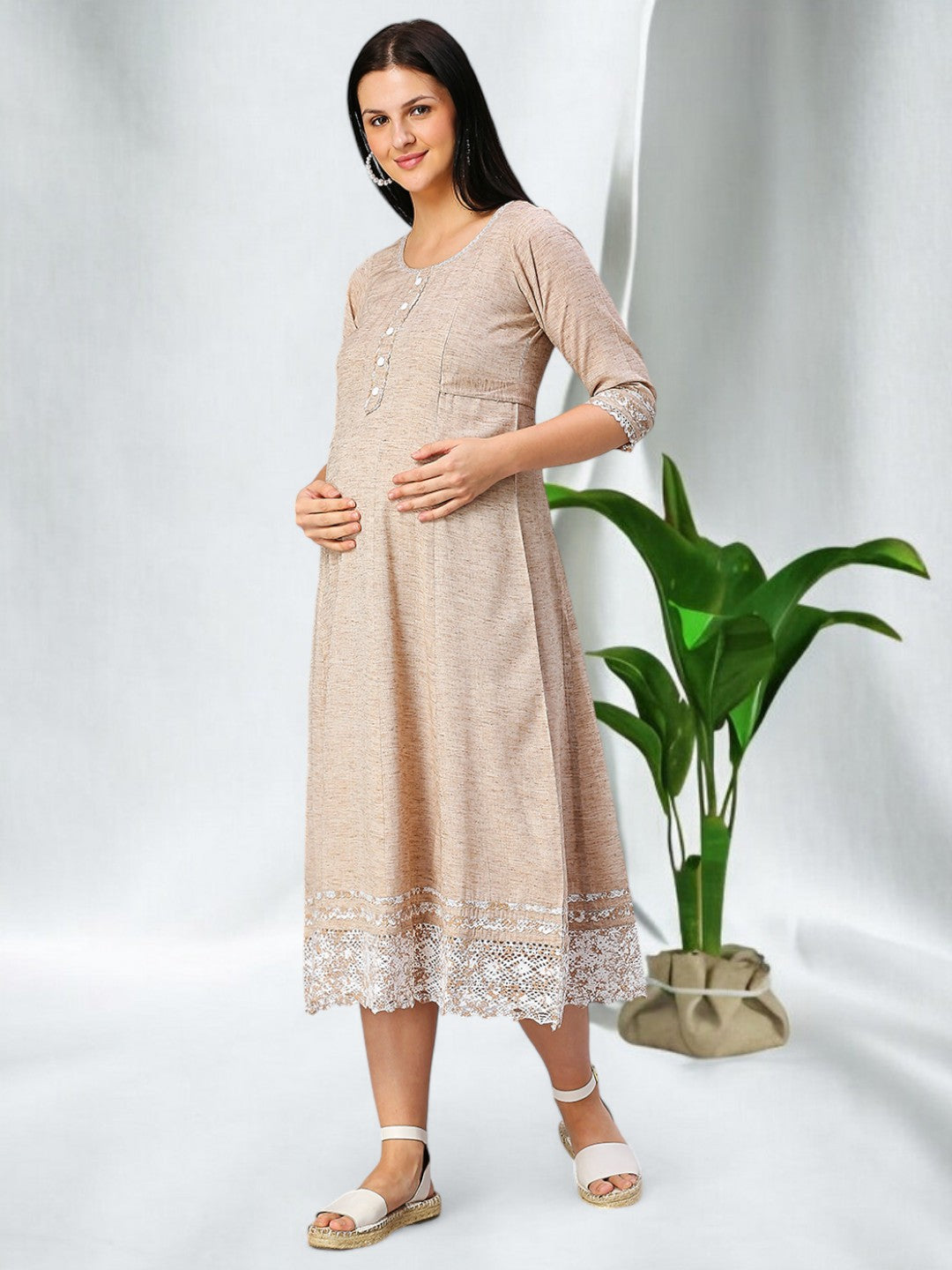 FASHIONABLE BREASTFEEDING ANARKALI KURTA FOR WOMEN