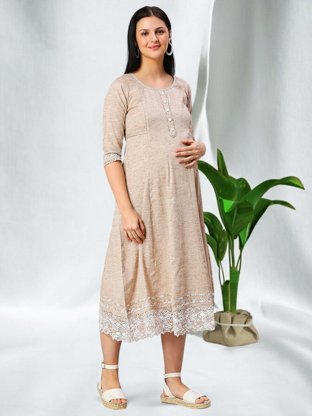 FASHIONABLE BREASTFEEDING ANARKALI KURTA FOR WOMEN