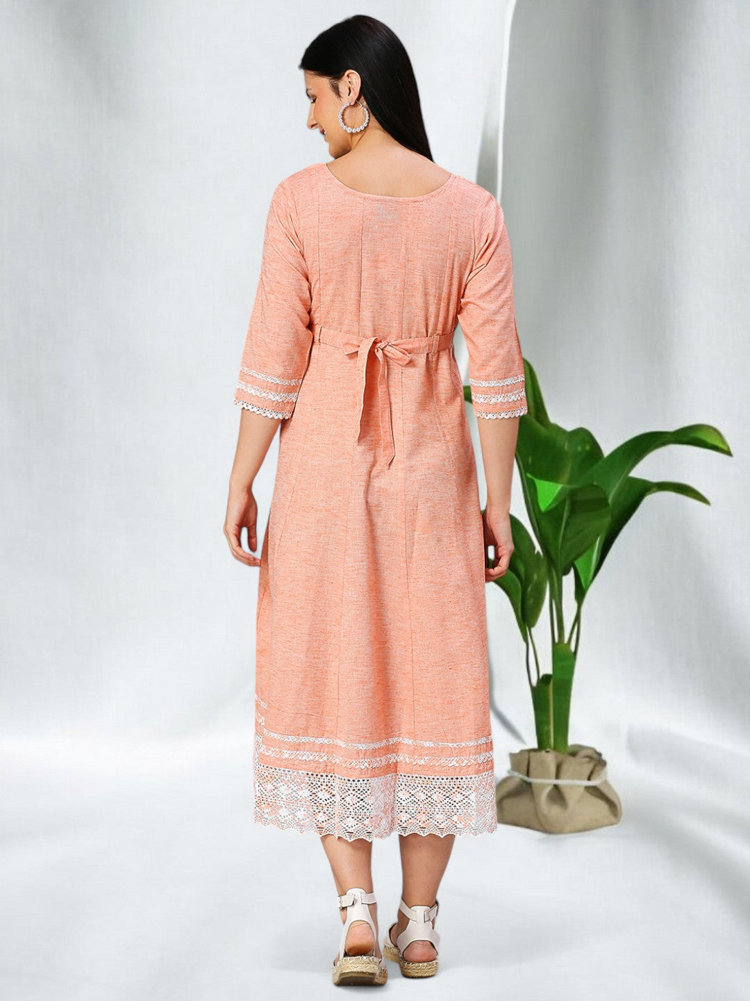 FASHIONABLE FEEDING ANARKALI KURTA FOR MOTHER