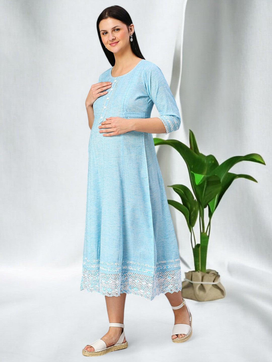 FASHIONABLE NURSING ANARKALI KURTA FOR MOTHER