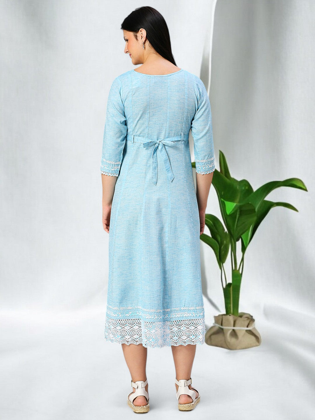 FASHIONABLE NURSING ANARKALI KURTA FOR MOTHER