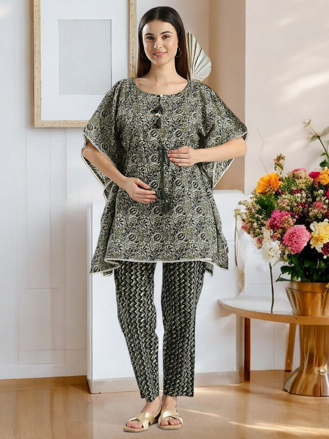 STYLISH MATERNITY KAFTAN PANT SET FOR WOMEN