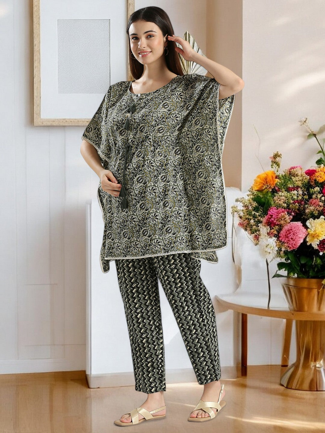 STYLISH MATERNITY KAFTAN PANT SET FOR WOMEN