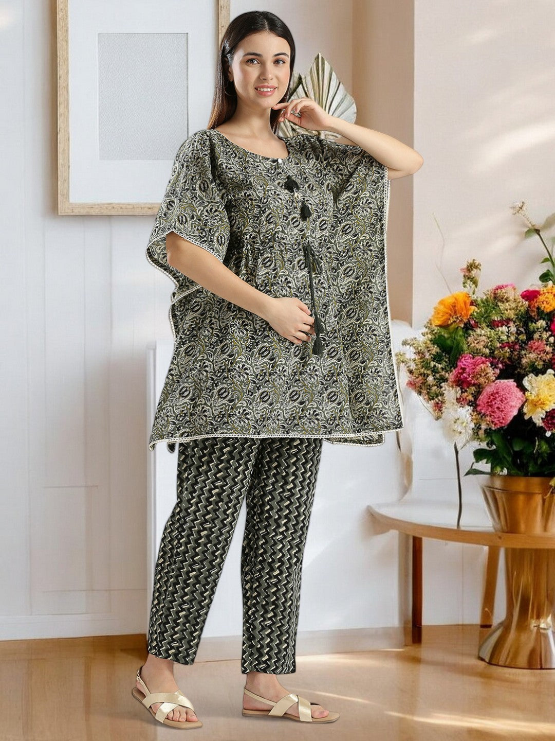 STYLISH MATERNITY KAFTAN PANT SET FOR WOMEN