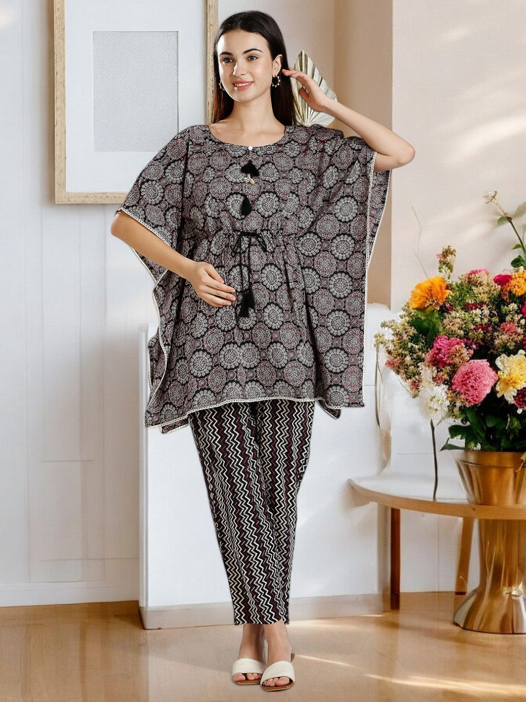 STYLISH NURSING KAFTAN PANT SET FOR WOMEN