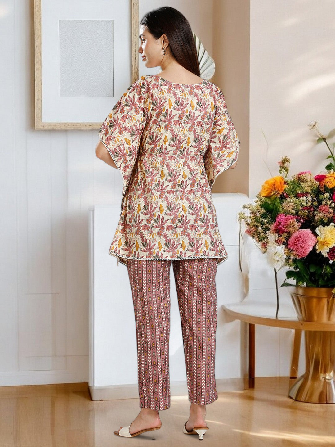 STYLISH PREGNANCY KAFTAN PANT SET FOR WOMEN