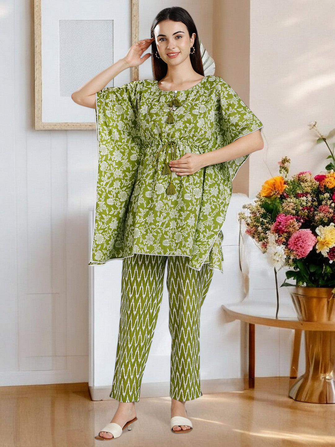 STYLISH MATERNITY KAFTAN PANT SET FOR MOTHER