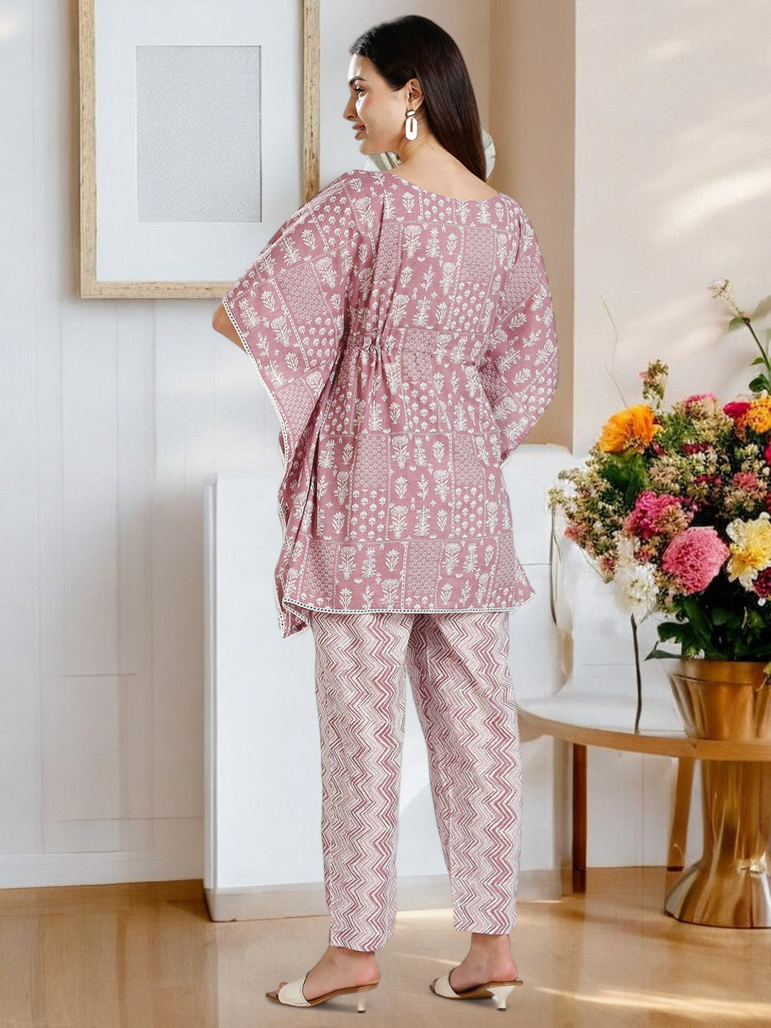 STYLISH NURSING KAFTAN PANT SET FOR MOTHER