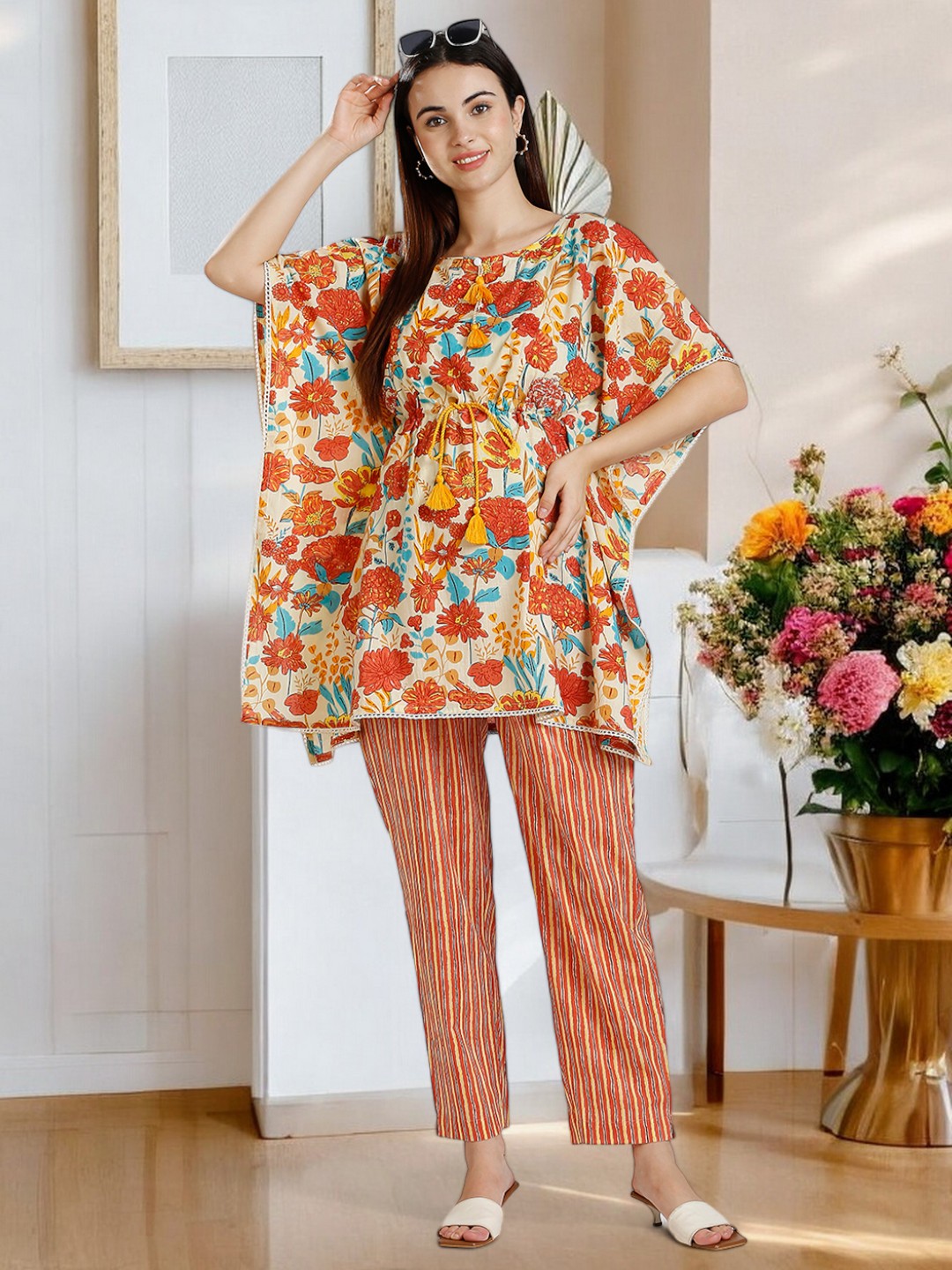 STYLISH PREGNANCY KAFTAN PANT SET FOR MOTHER