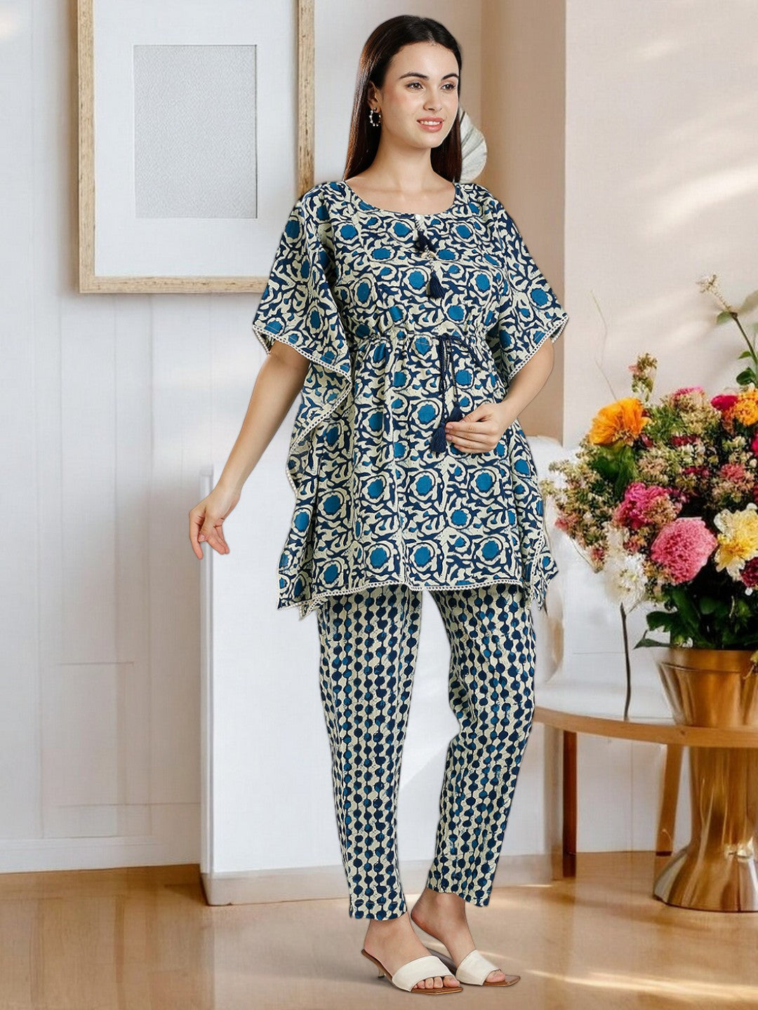 TRENDY PREGNANCY KAFTAN PANT SET FOR WOMEN