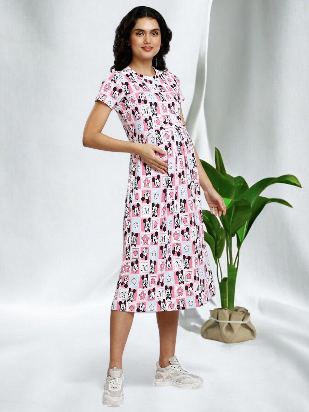 SOPHISTICATED NURSING ZIPLESS GOWN FOR WOMEN