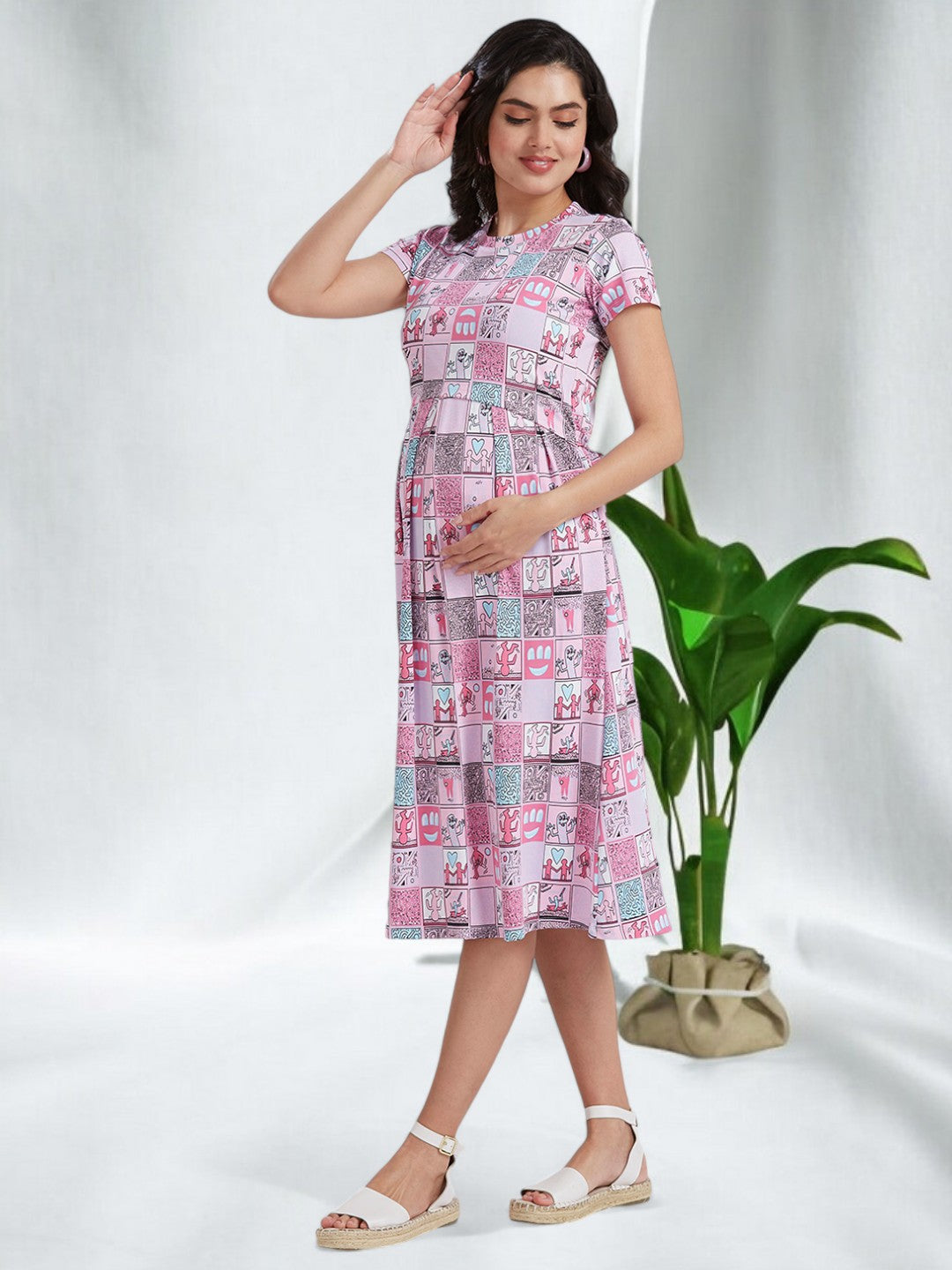 SOPHISTICATED MATERNITY ZIPLESS GOWN FOR MOTHER