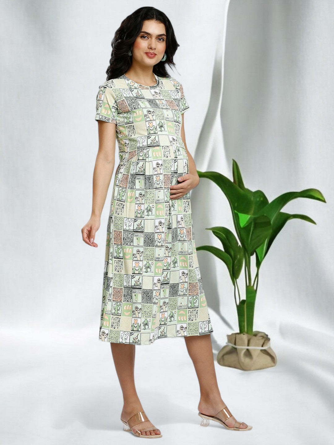 SOPHISTICATED FEEDING ZIPLESS GOWN FOR MOTHER