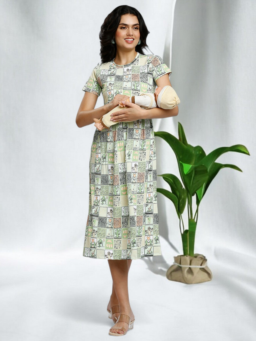 SOPHISTICATED FEEDING ZIPLESS GOWN FOR MOTHER