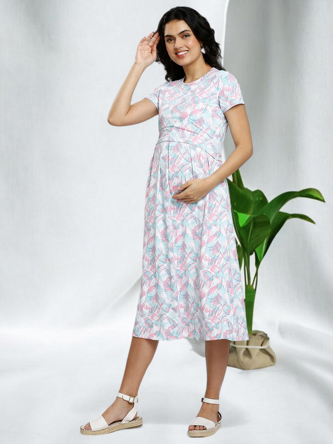 SOPHISTICATED FEEDING ZIPLESS DRESS FOR MOTHER