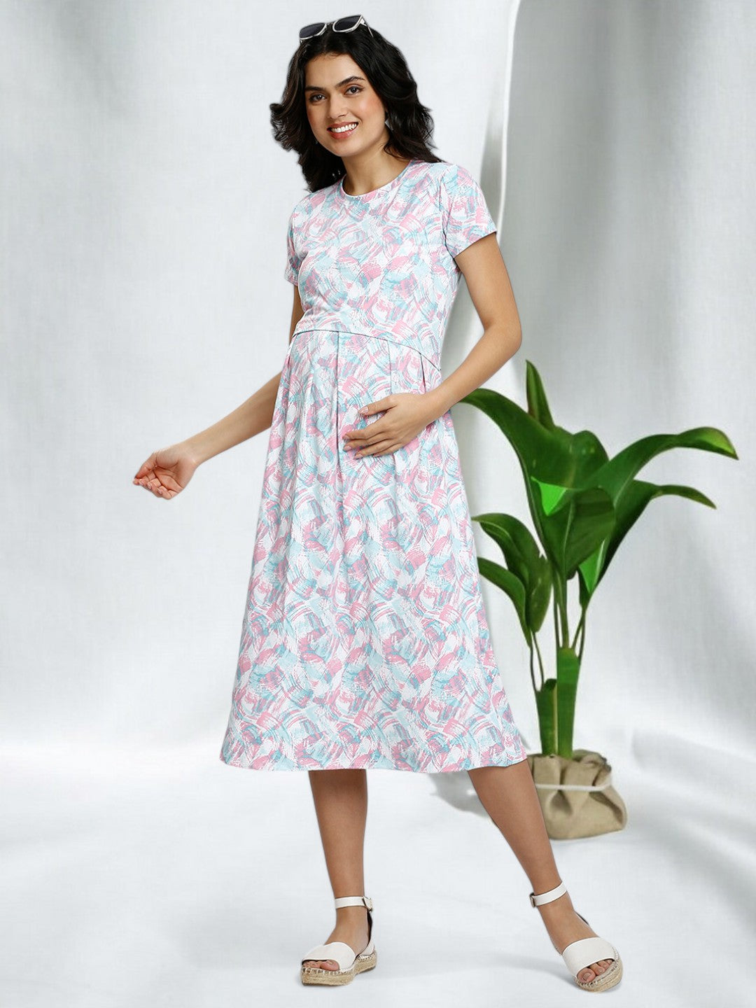 SOPHISTICATED FEEDING ZIPLESS DRESS FOR MOTHER