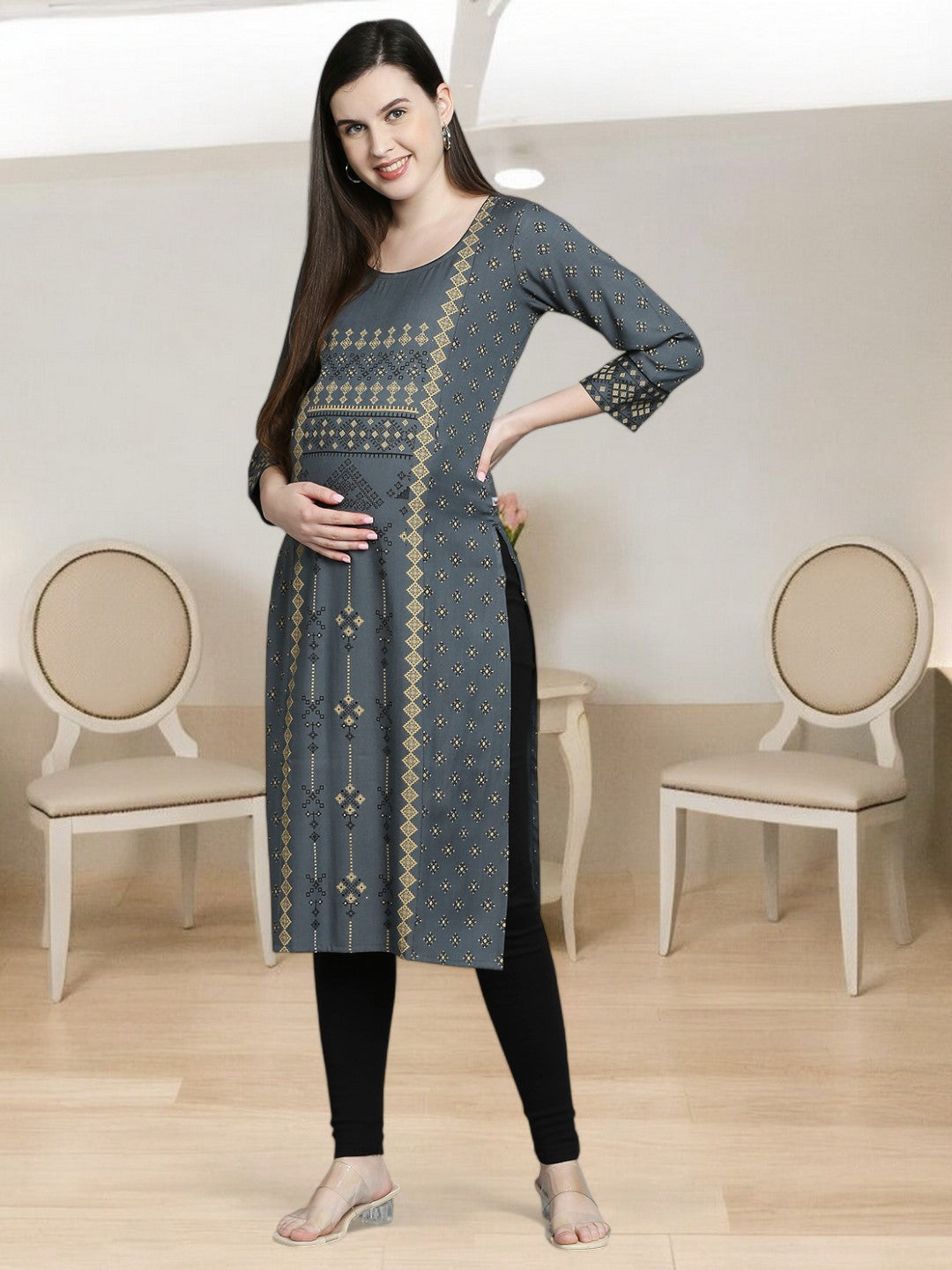 COMFORTABLE STRAIGHT NURSING KURTA FOR WOMEN