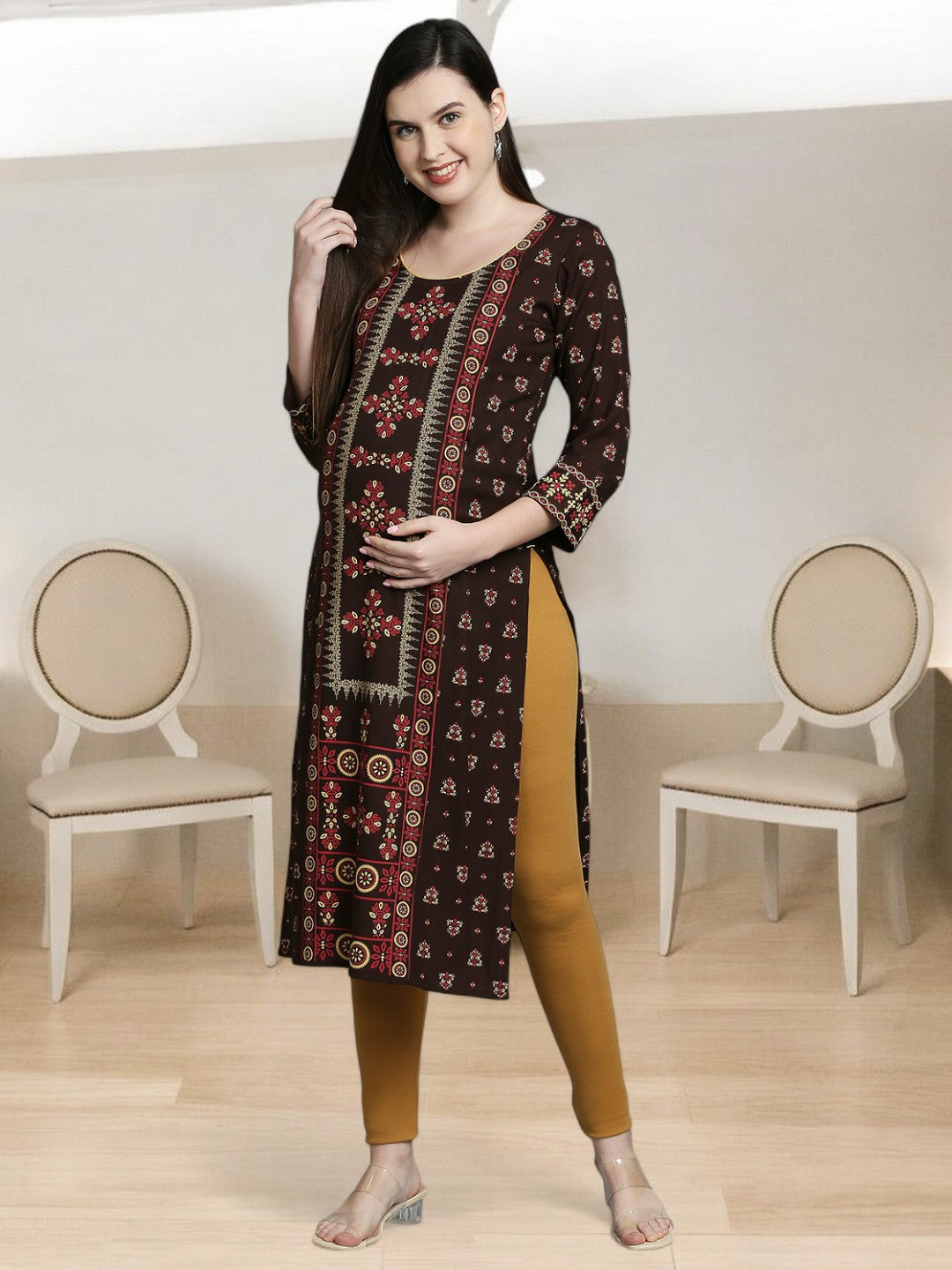 COMFORTABLE STRAIGHT FEEDING KURTA FOR WOMEN