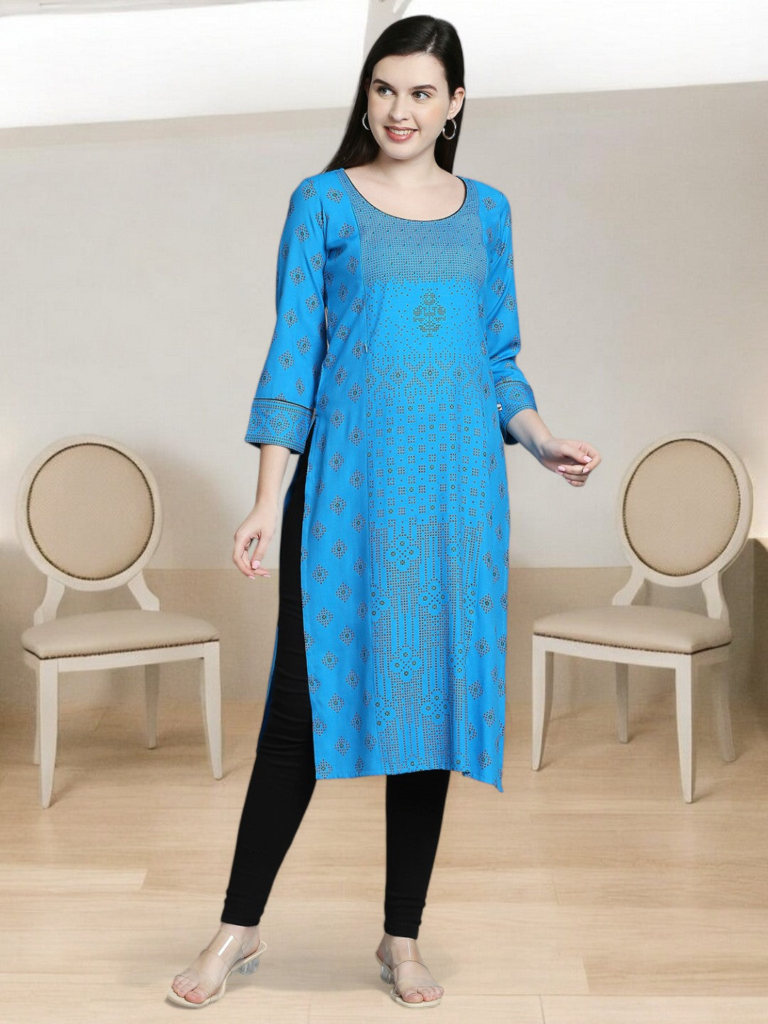 COMFORTABLE STRAIGHT PREGNANCY KURTA FOR WOMEN