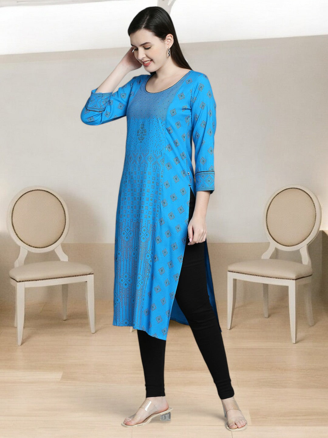 COMFORTABLE STRAIGHT PREGNANCY KURTA FOR WOMEN