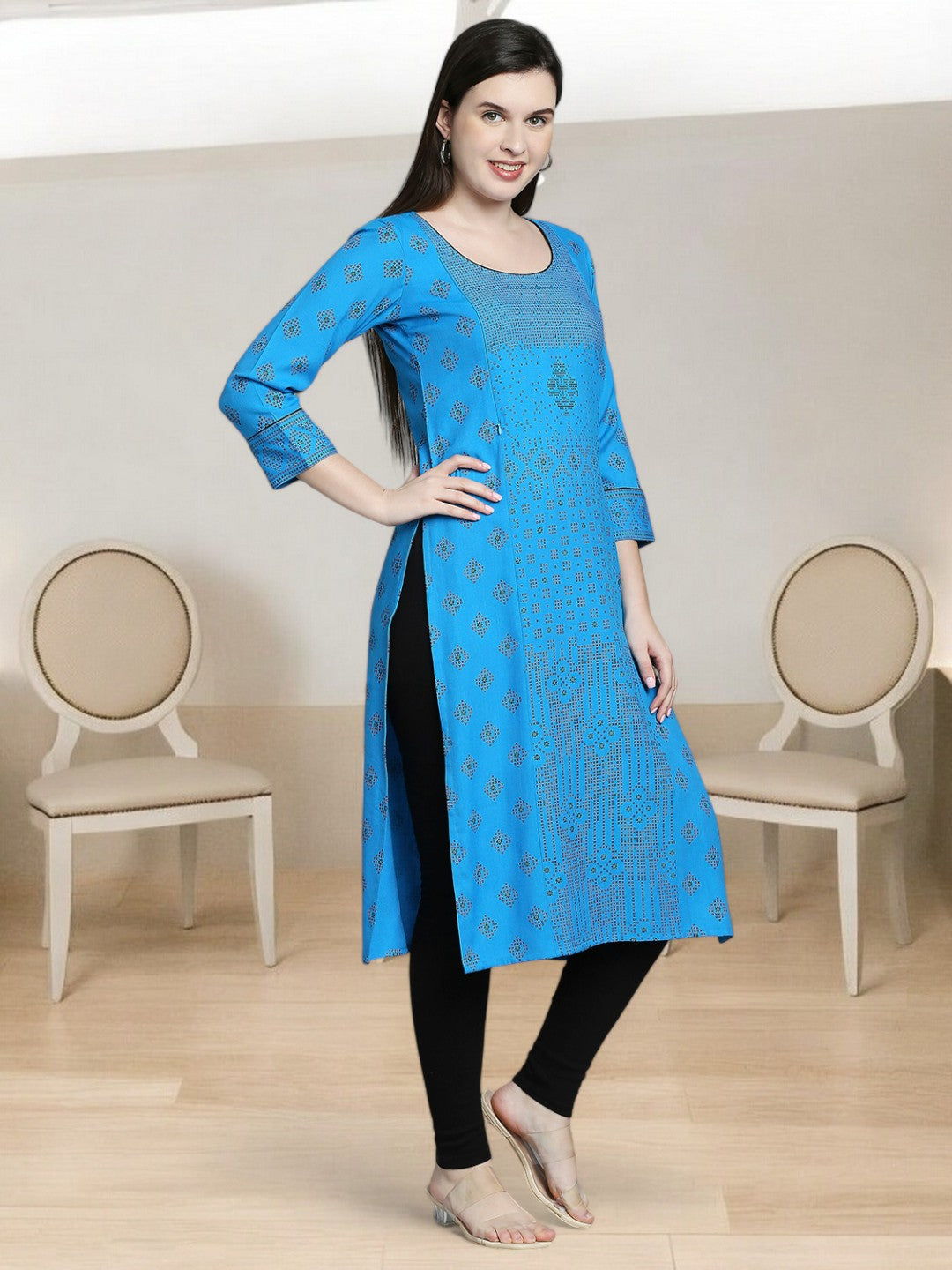 COMFORTABLE STRAIGHT PREGNANCY KURTA FOR WOMEN