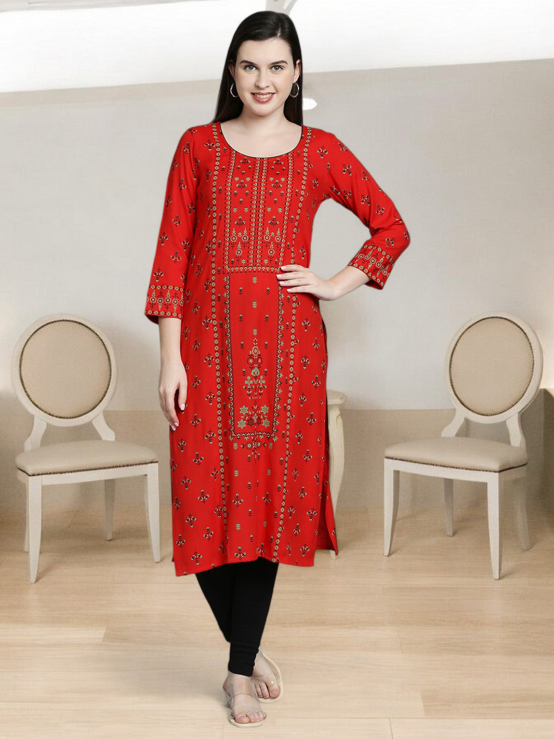 COMFORTABLE STRAIGHT NURSING KURTA FOR MOTHER