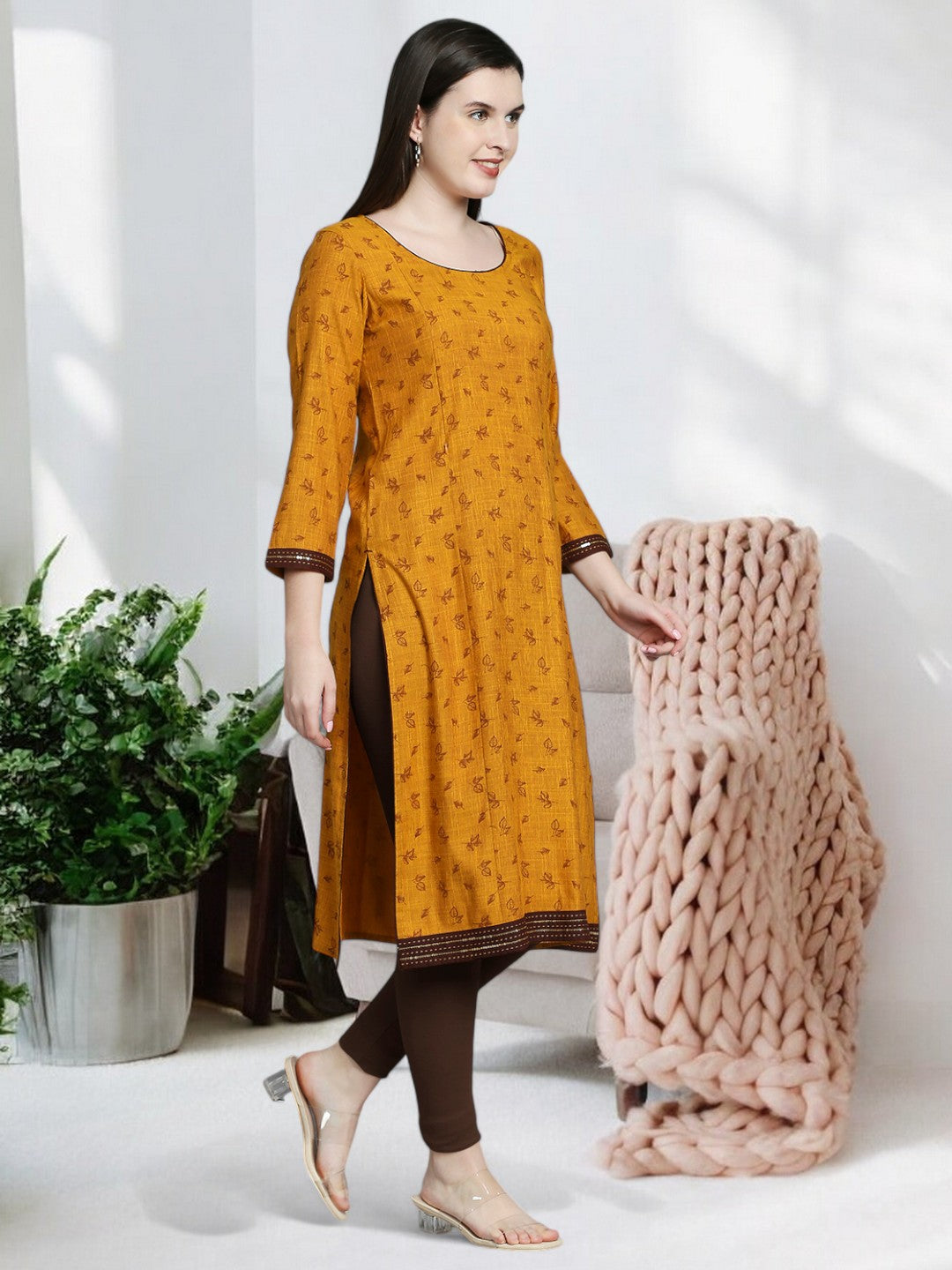 WOMEN'S SOPHISTICATED STRAIGHT FEEDING KURTA