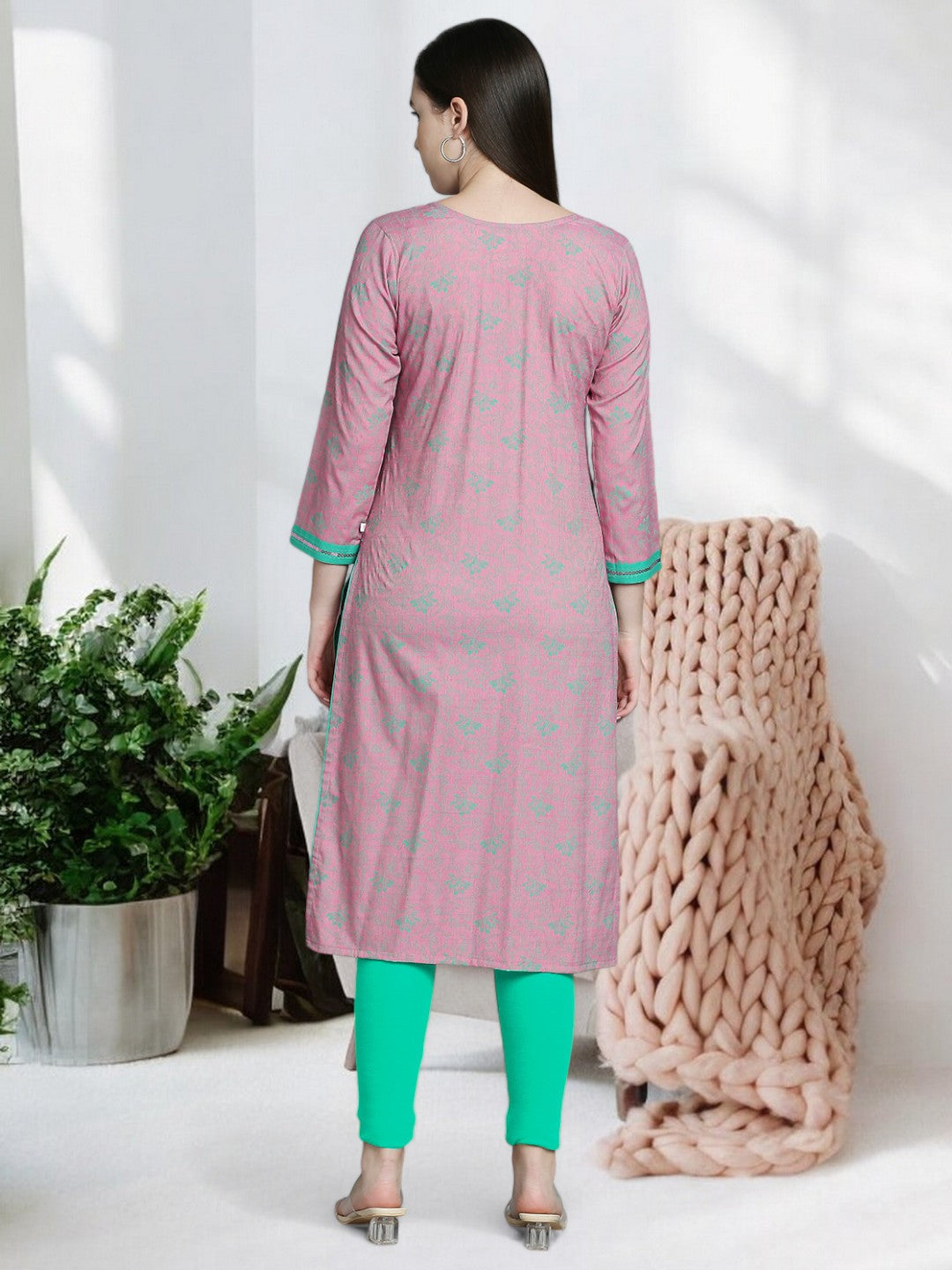 WOMEN'S SOPHISTICATED STRAIGHT PREGNANCY KURTA