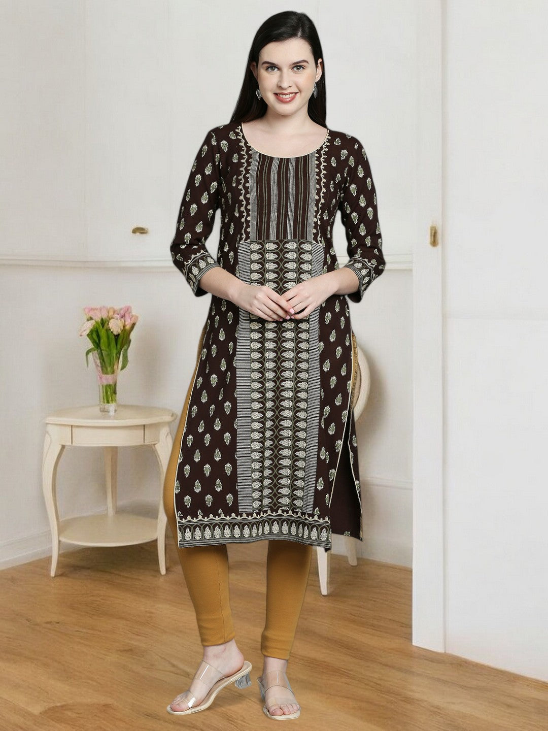 COZY STRAIGHT FEEIDNG KURTA FOR WOMEN