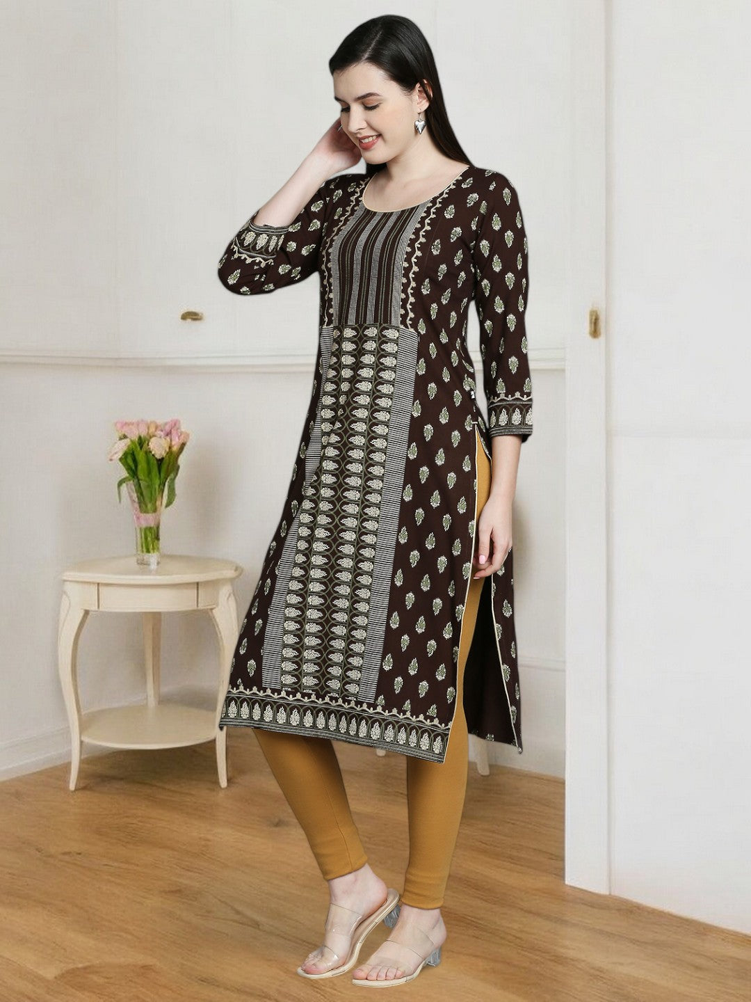 COZY STRAIGHT FEEIDNG KURTA FOR WOMEN