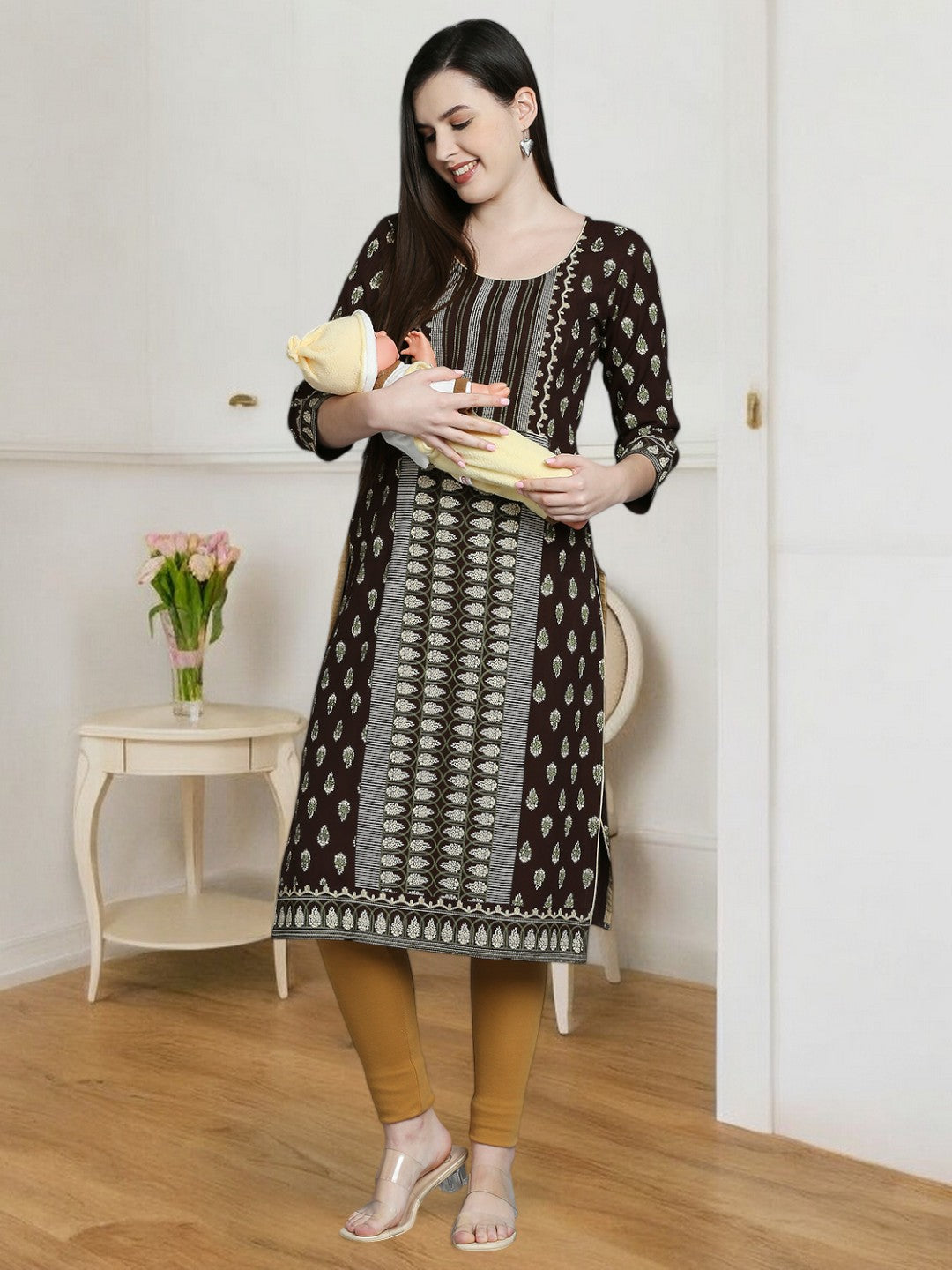 COZY STRAIGHT FEEIDNG KURTA FOR WOMEN