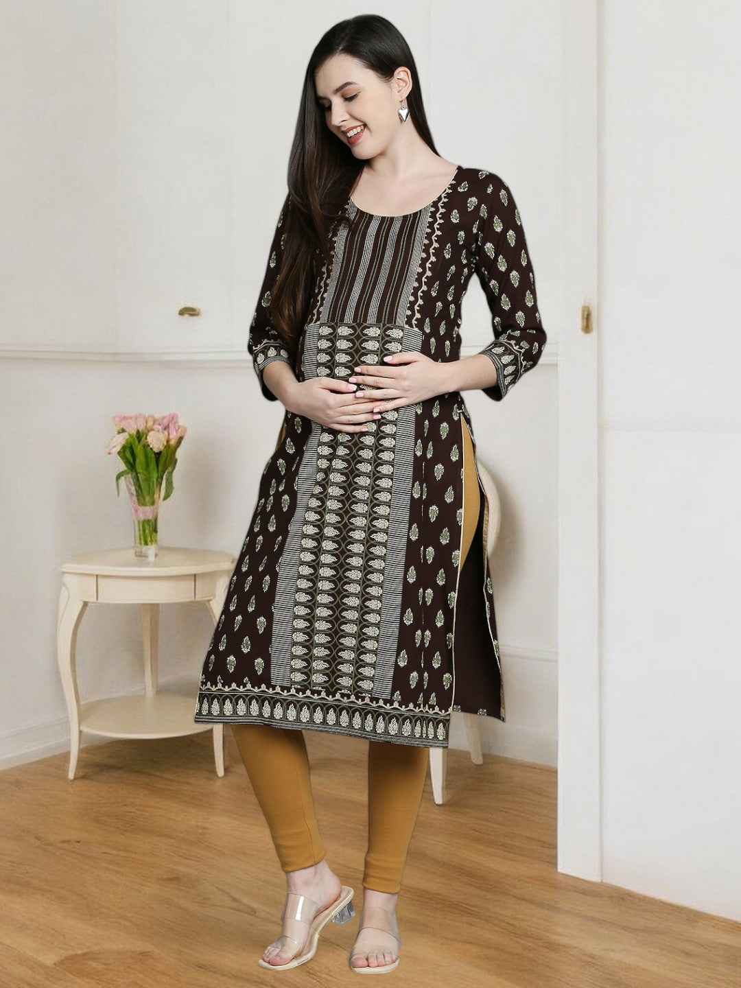 COZY STRAIGHT FEEIDNG KURTA FOR WOMEN