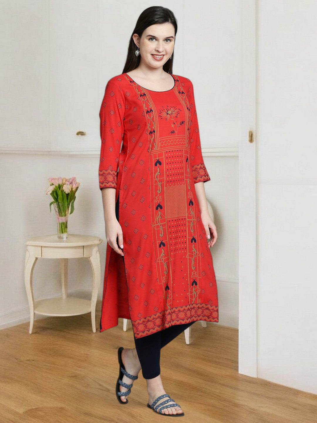 COZY STRAIGHT NURSING KURTA FOR MOTHER