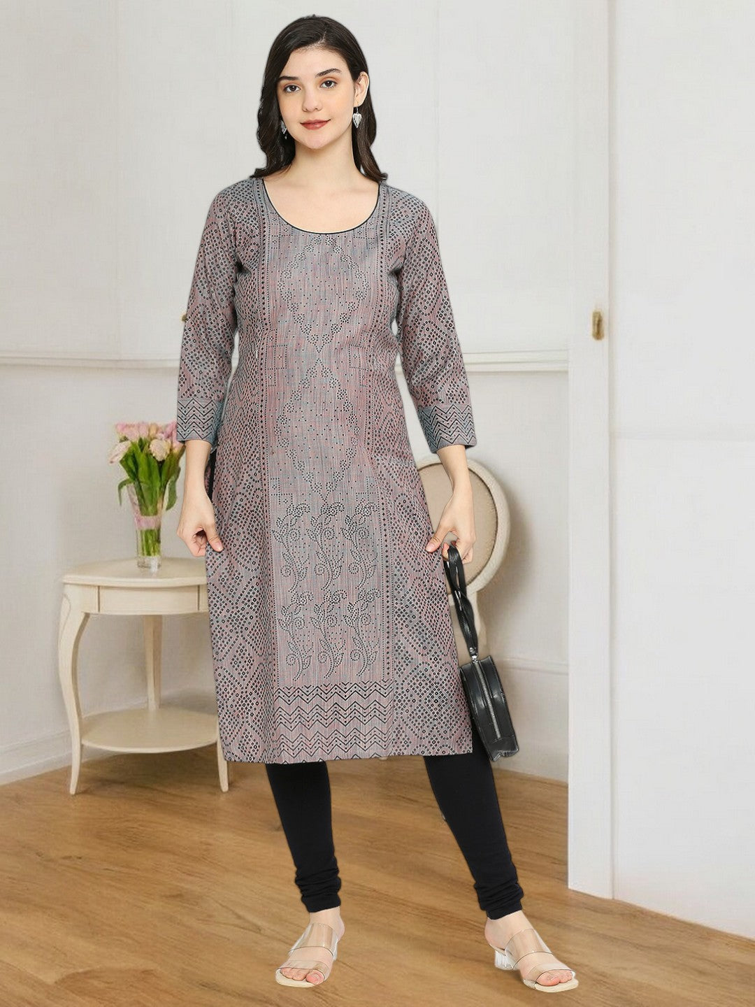 COZY STRAIGHT FEEDING KURTA FOR MOTHER