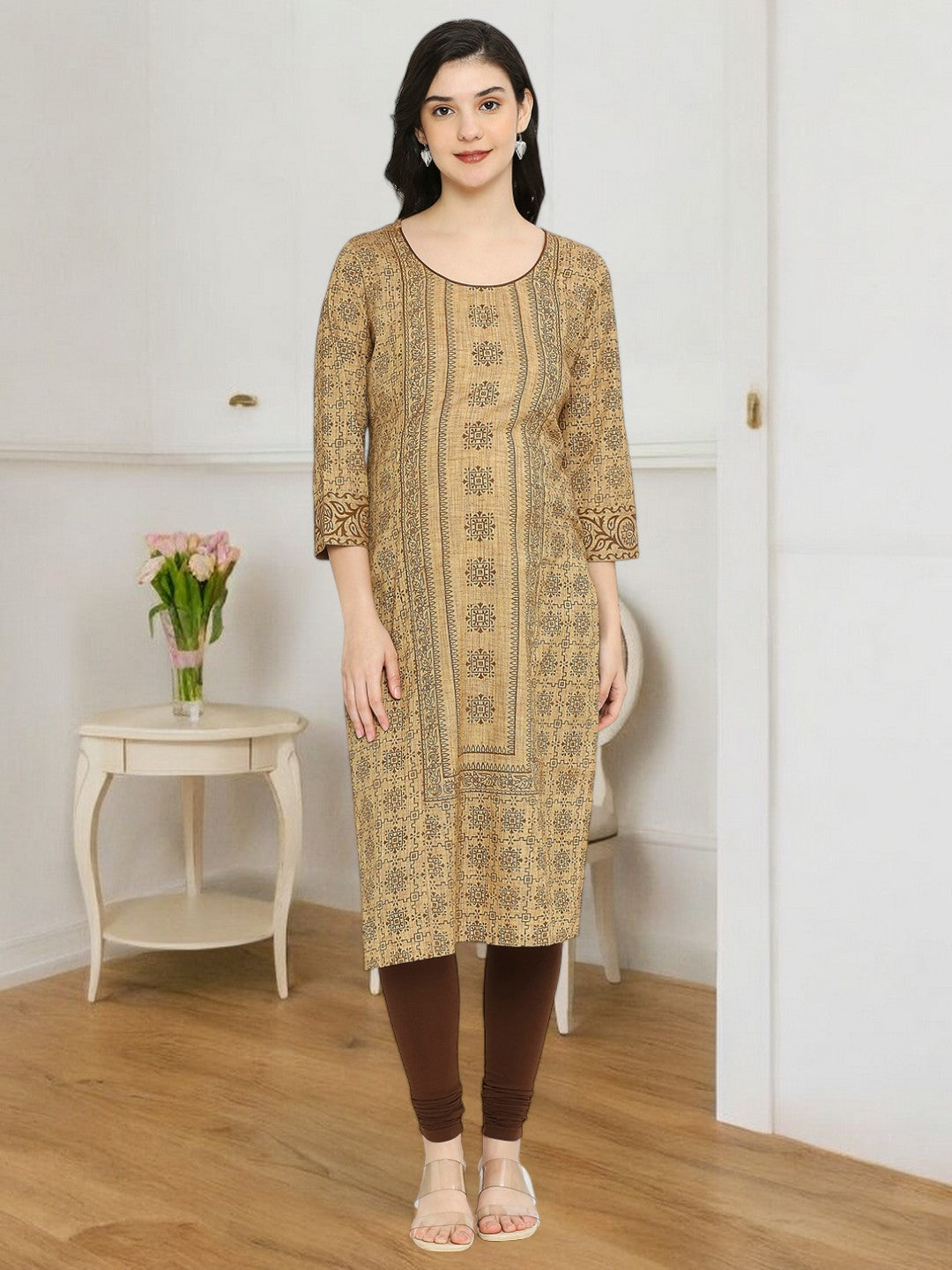 COZY STRAIGHT PREGNANCY KURTA FOR MOTHER