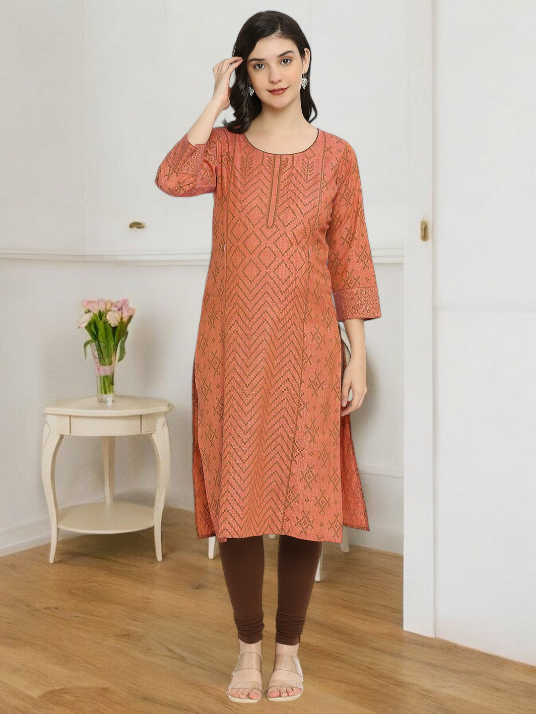 VERSATILE STRAIGHT NURSING KURTA FOR MOTHER